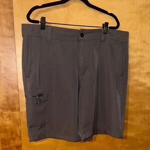 Men's Gray Fishing Cargo Shorts